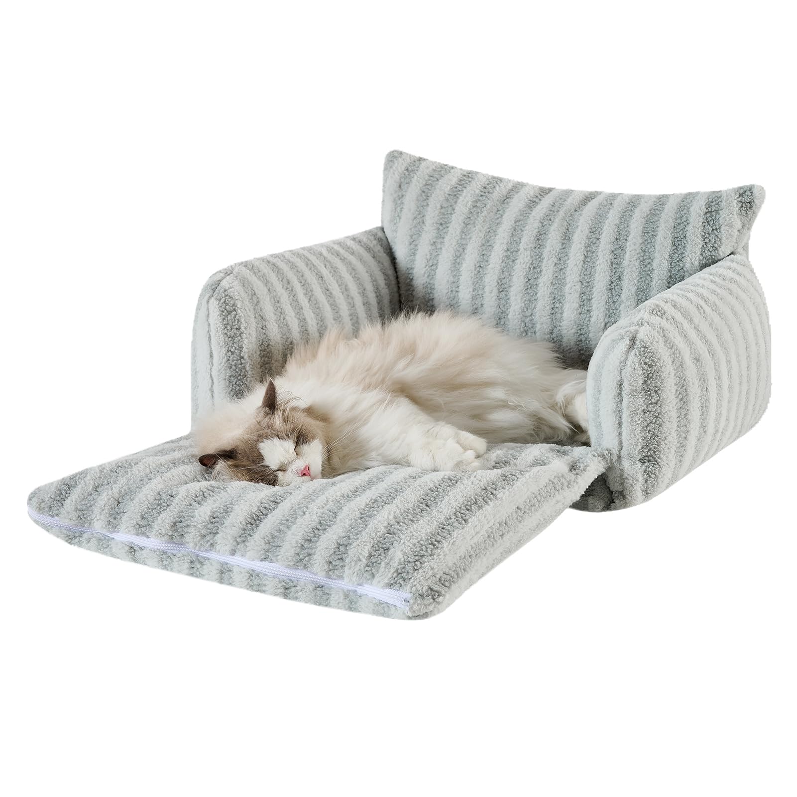 Hollypet cama-gato-espuma-panales, soporte suave para músculos y articulaciones.