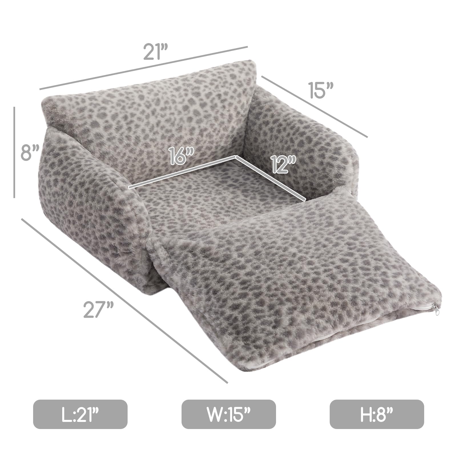 Hollypet Cama Gato Funda Desmontable Lavable: limpieza rápida y sencilla.