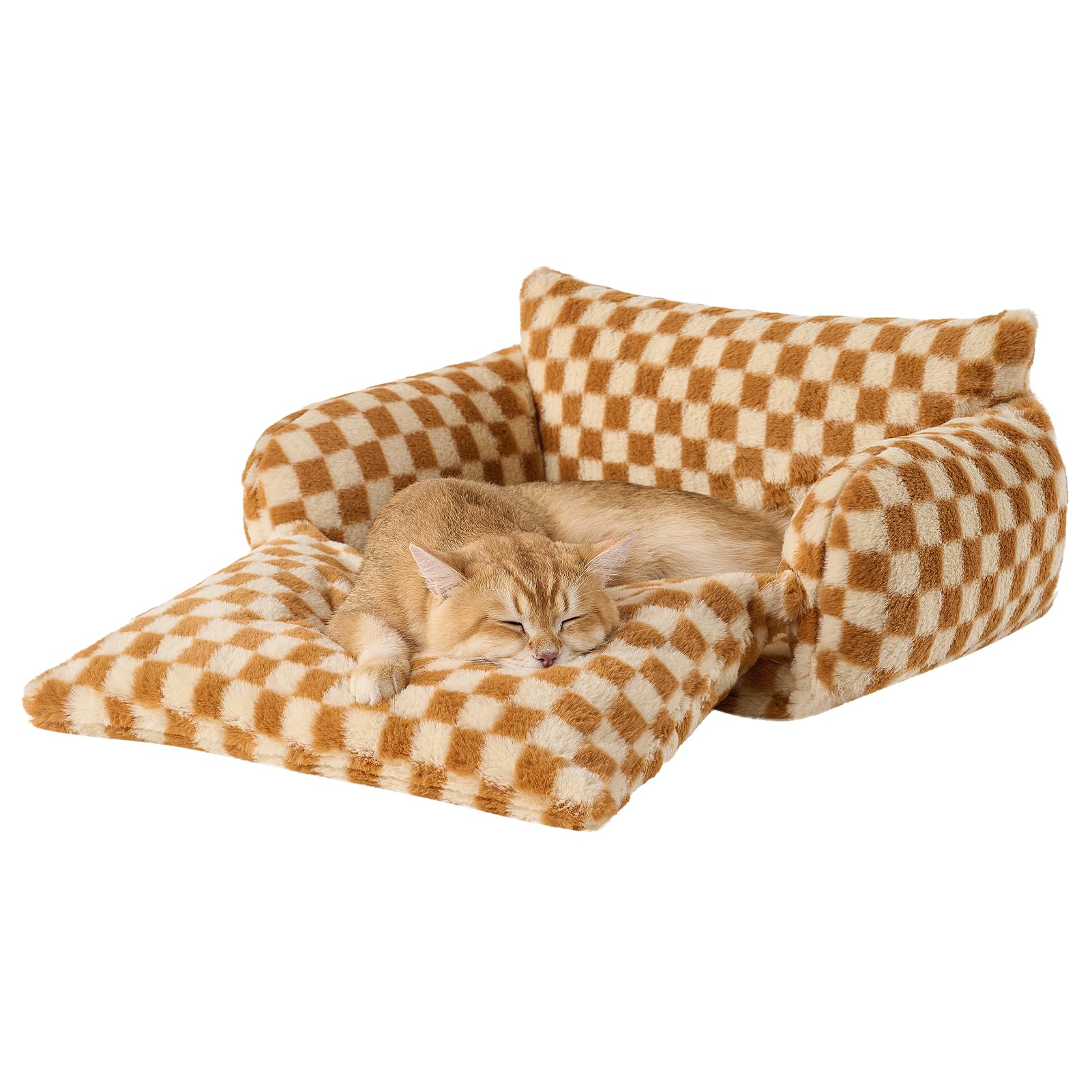 Hollypet cama para gato con relleno PP suave para descanso cómodo.