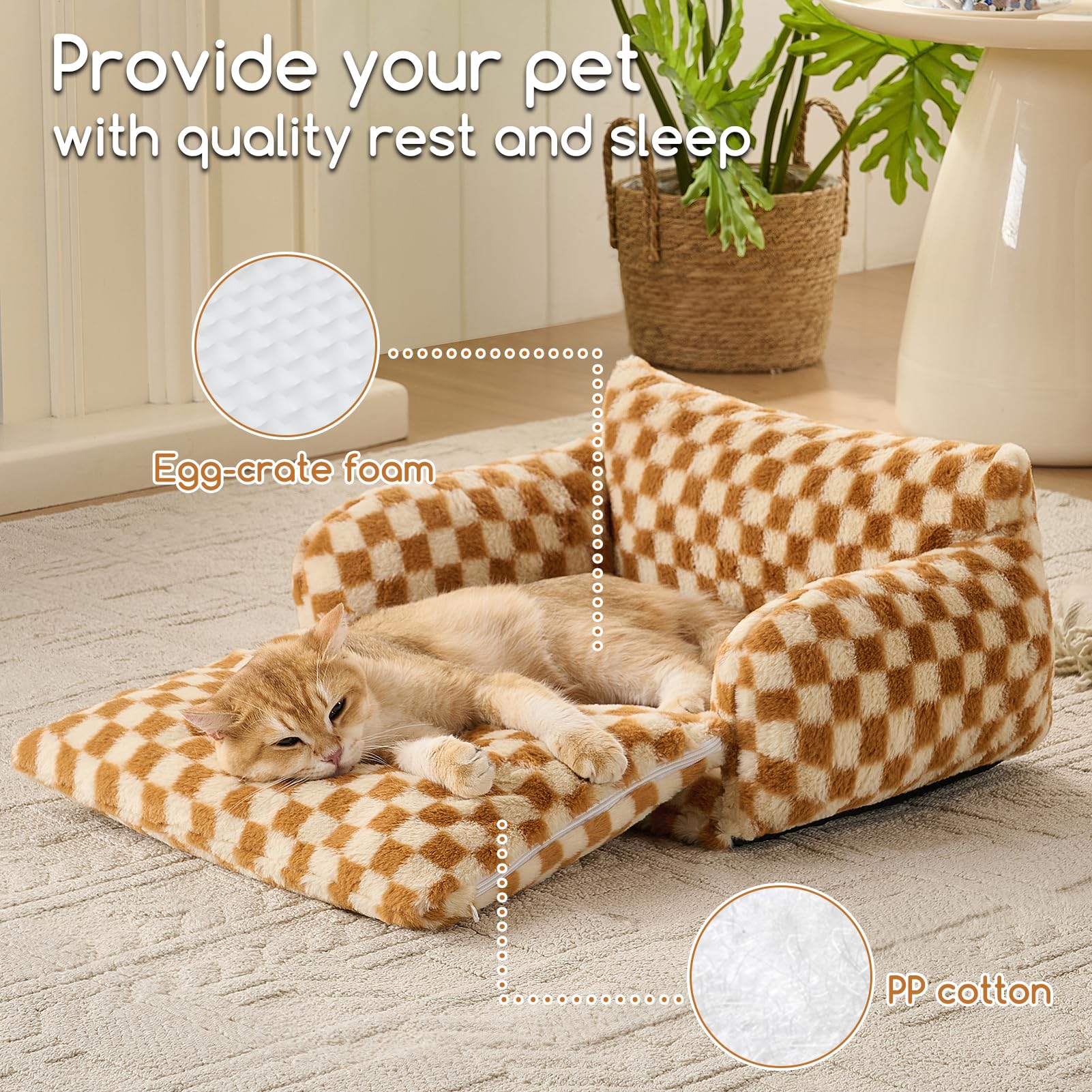 Cama Hollypet S: tamaño mayor para mascotas pequeñas.