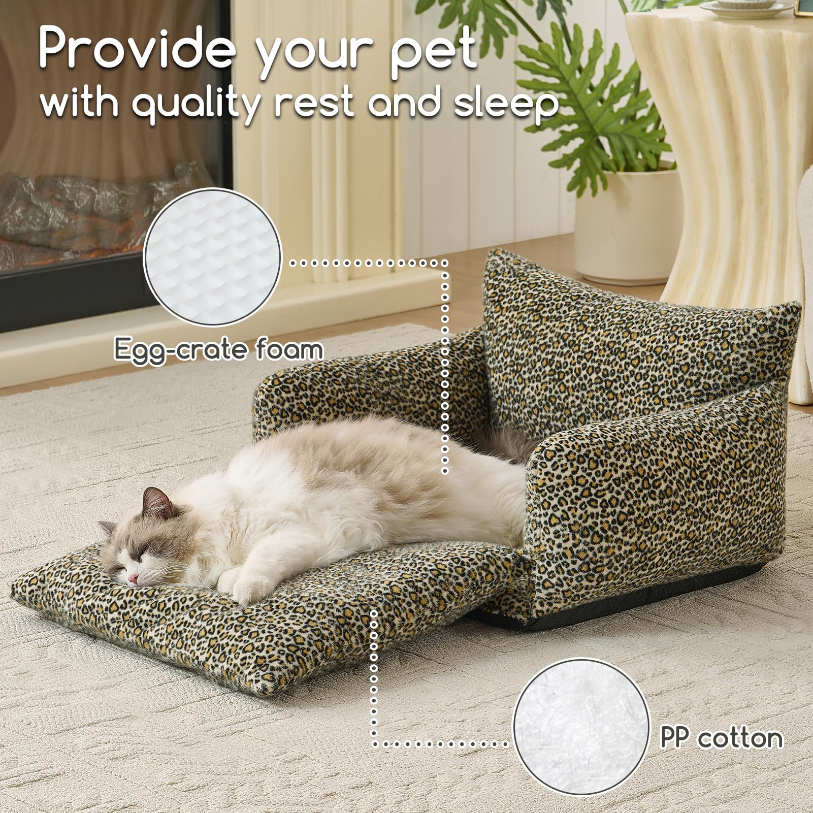 Hollypet Cama Gato Tamaño S: adecuada para mascotas pequeñas.
