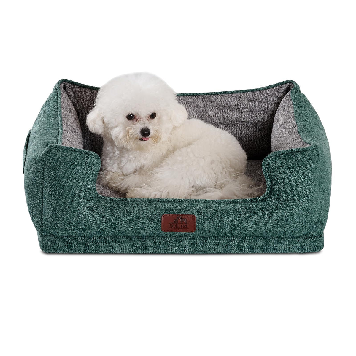 Cama ortopédica rectangular Hollypet para perros pequeños, soporte de articulaciones