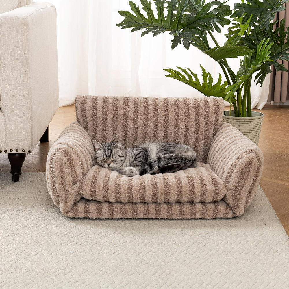 Diseño nido doble para gatos Hollypet, ideal para esconderse y descansar.