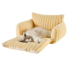 Sofá Hollypet para gato ortopédico apoya articulaciones para dormir tranquilo.