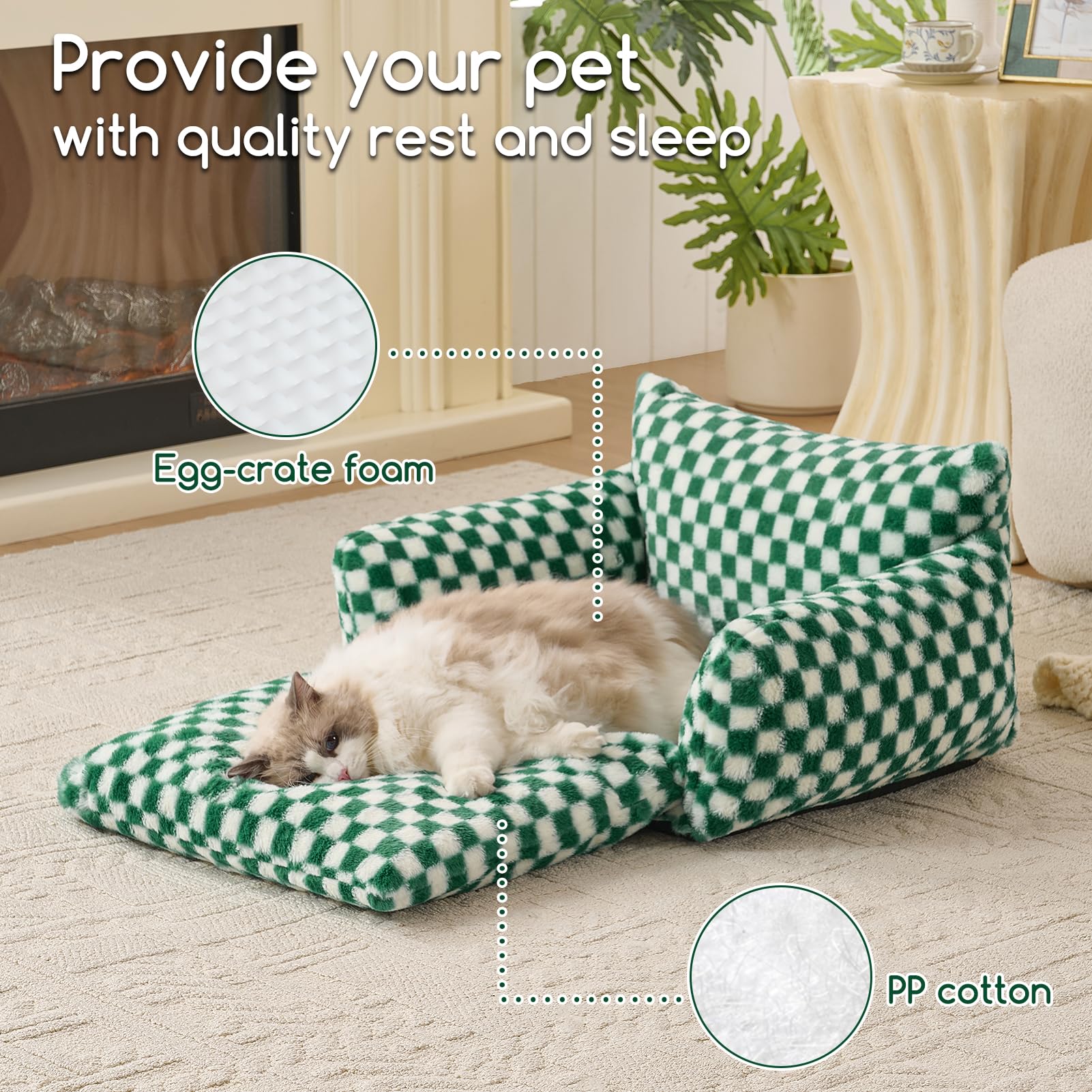 Hollypet sofa-nido-para-mascotas-pequeñas ambiente acogedor