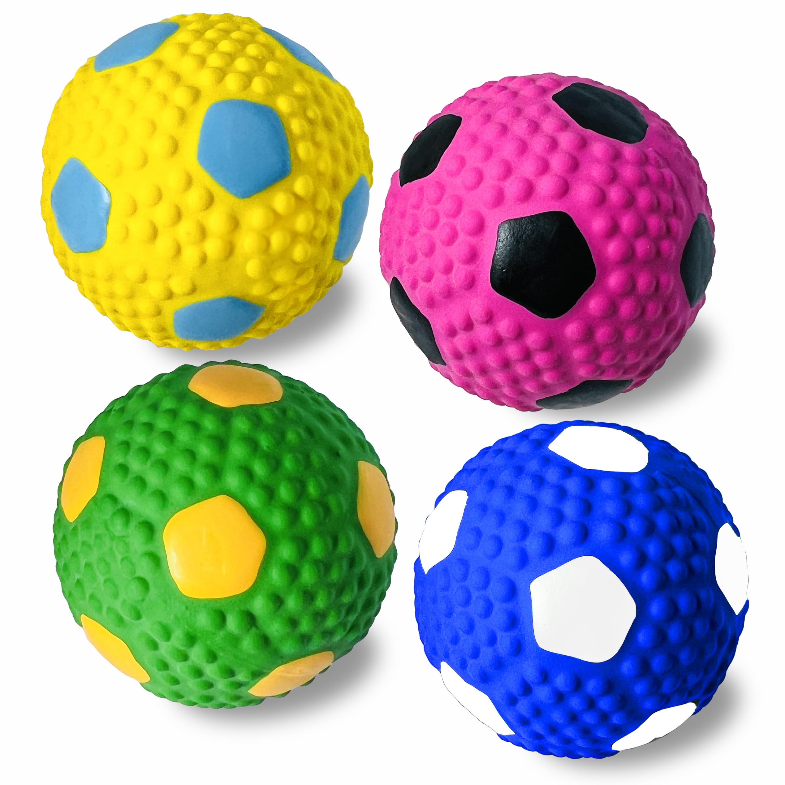 Holysteed bola latex 2 pulgadas con sonido para captar la atención del perro pequeño.