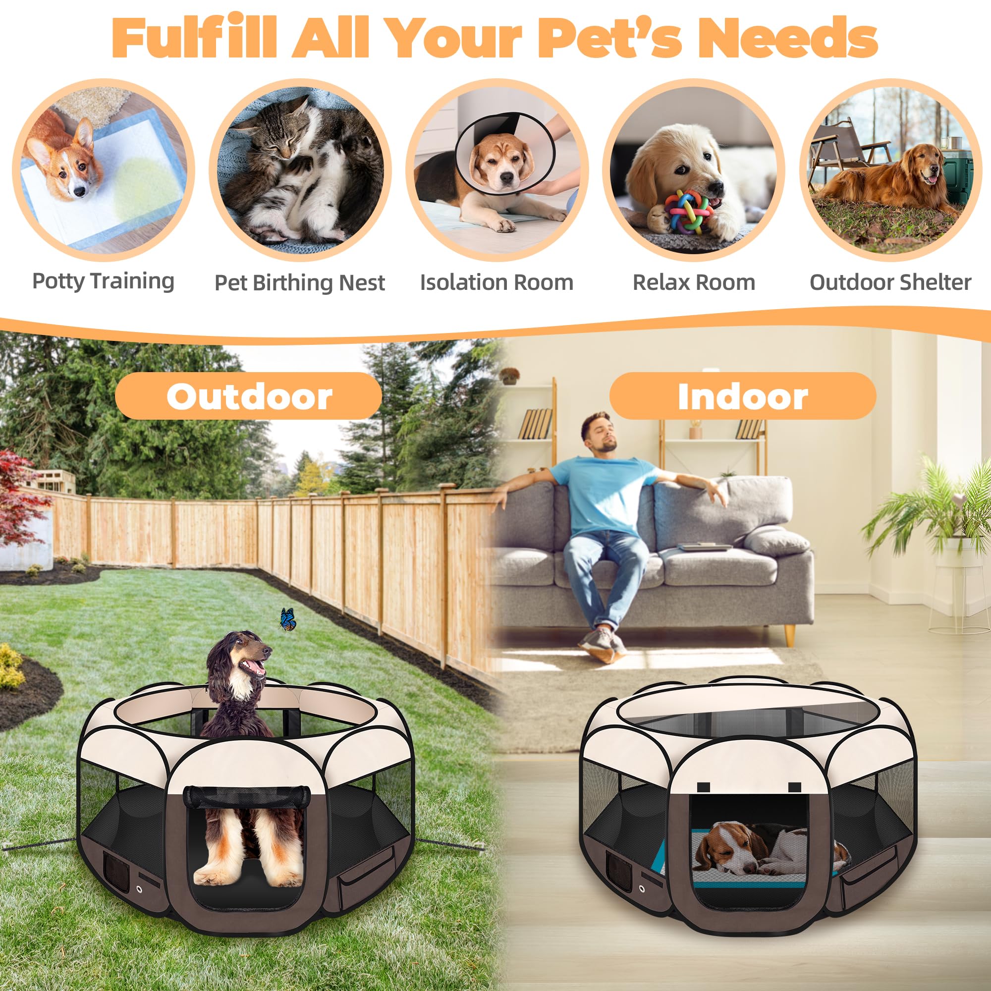 HOMAGICO playpen: sombra removible para mayor confort