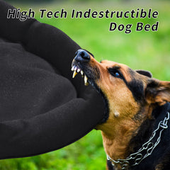 Cama HOMBYS indestructible con materiales duraderos para mordidas intensas.