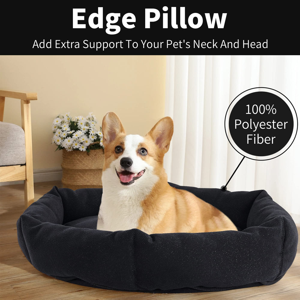 HOMBYS cama para perro con relleno reciclado que ofrece calidez y soporte.
