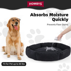 Cama para perro HOMBYS, interior impermeable que evita filtraciones y moho.