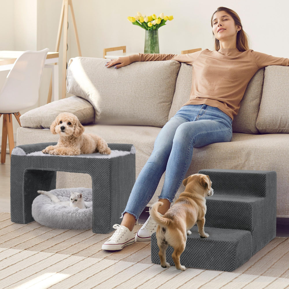 HOMBYS sistema dos en uno: perch y cama para uso versátil.
