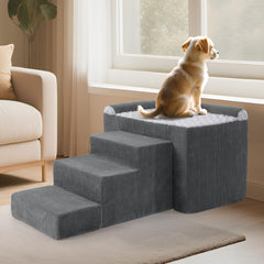 HOMBYS percha de ventana para perro con marco metálico, soporte estable para mirar desde la ventana.
