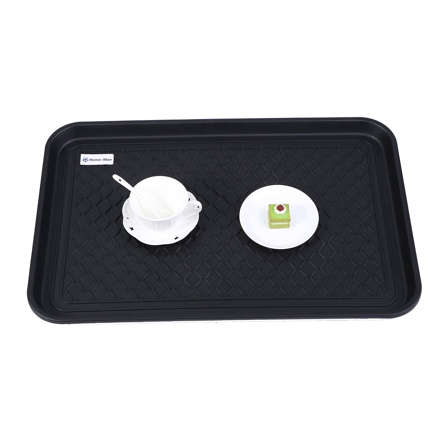 Home-Man bandeja de tamaño 24x15 pulgadas caben botas y cuencos