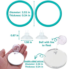 Homedy Crafts Betta: dos anillos de nado para desafío diario.