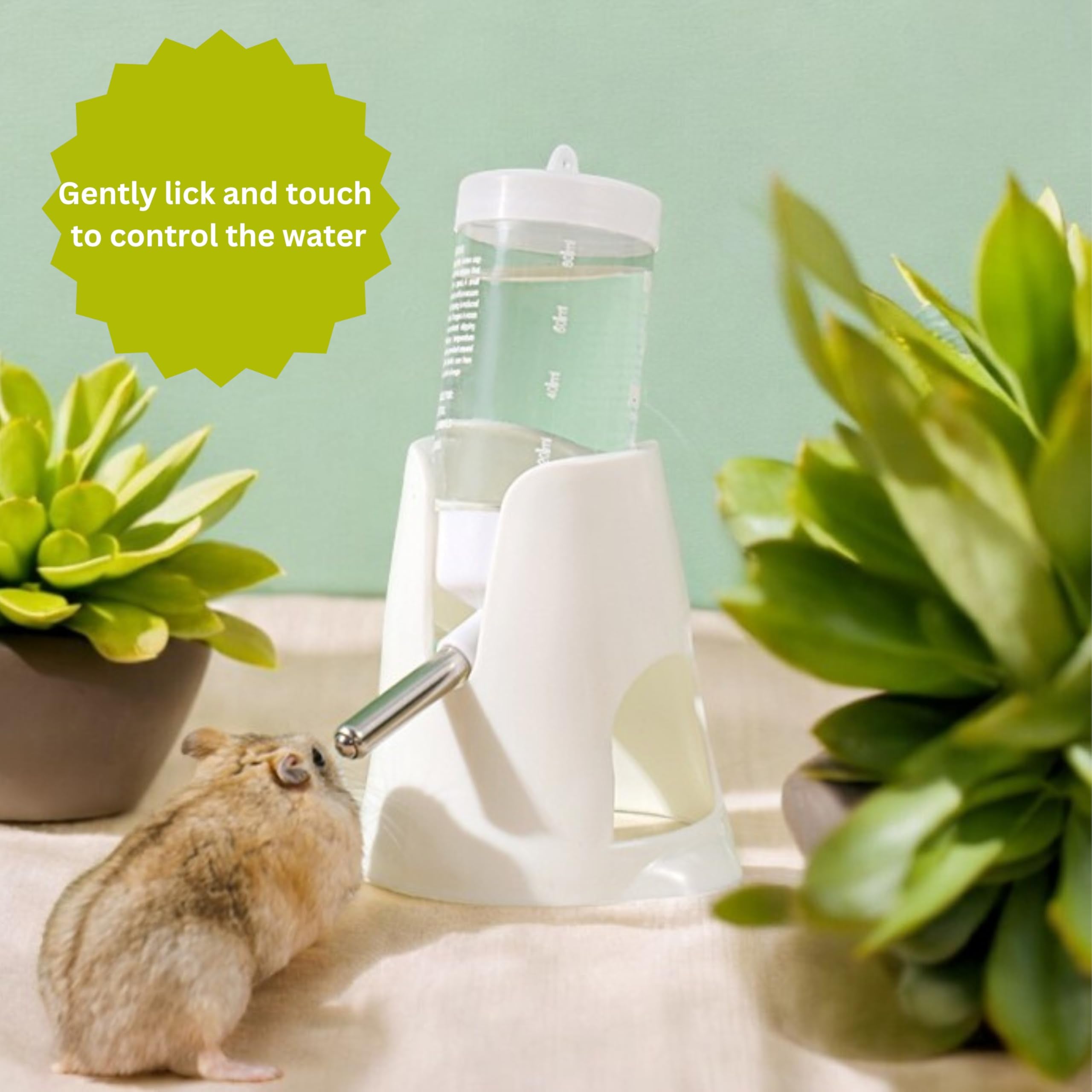 Homedy Crafts sistema de válvula doble para agua, evita derrames en jaula.