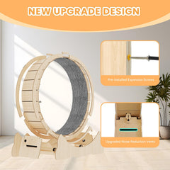 Base amplia de madera de Homegroove brinda estabilidad durante el ejercicio.