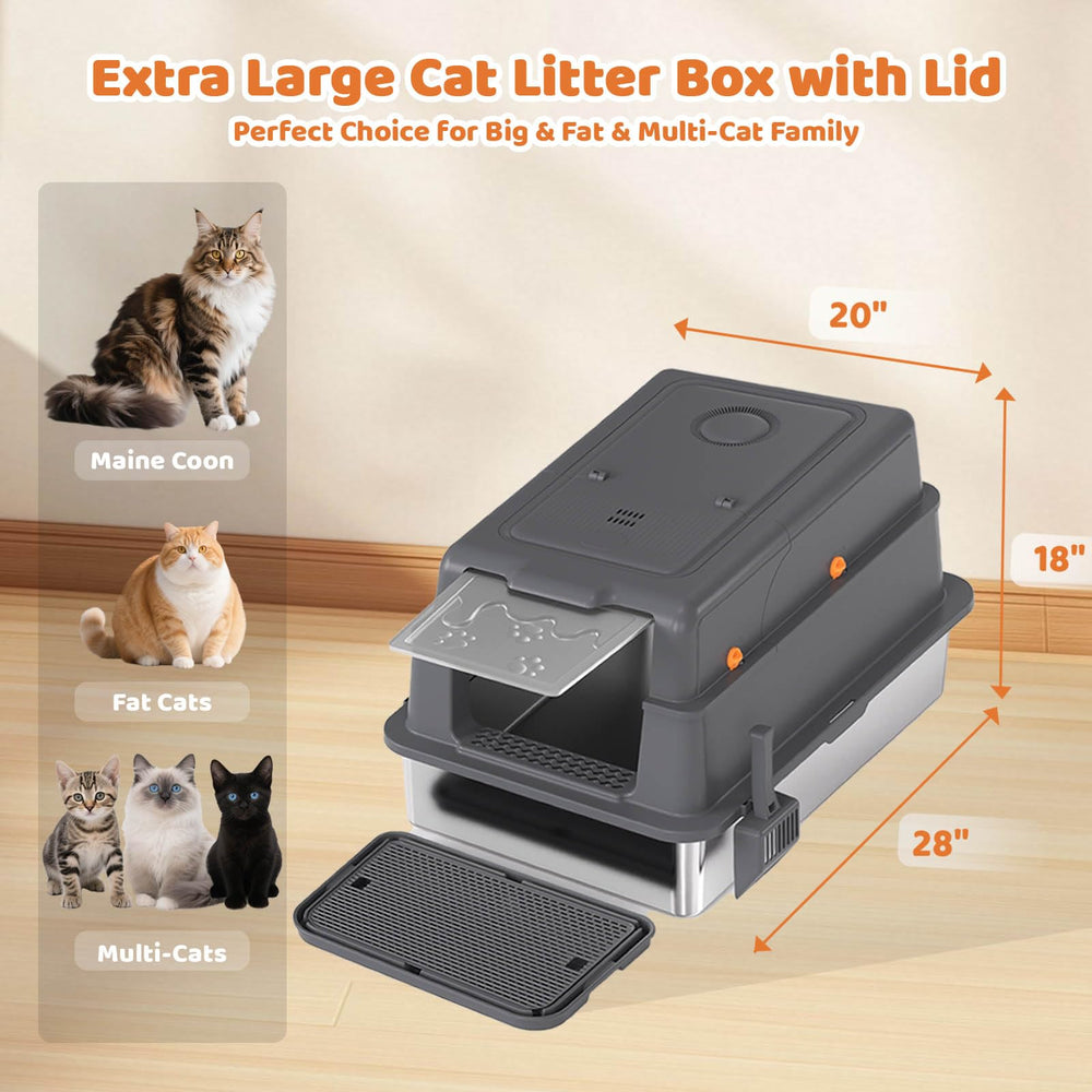 homegroove XXXL sistema-privacidad-3-en-1: adaptable para gatos grandes