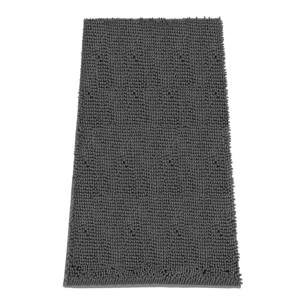 HOMEK alfombra chenille absorbente para la entrada, atrapa humedad y suciedad.