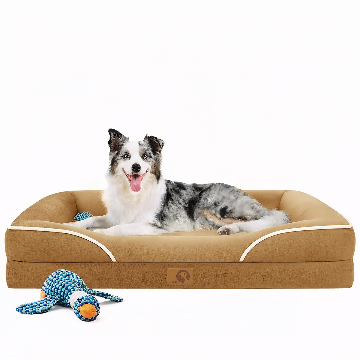 Cama Homemate para perro grande con soporte ortopédico y funda lavable