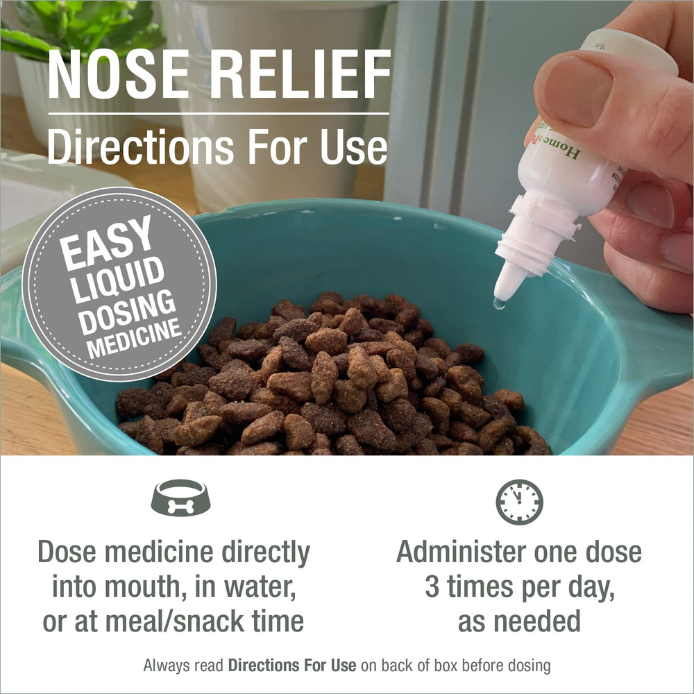 HomeoPet Alivio nasal para gatos, uso cómodo diario.