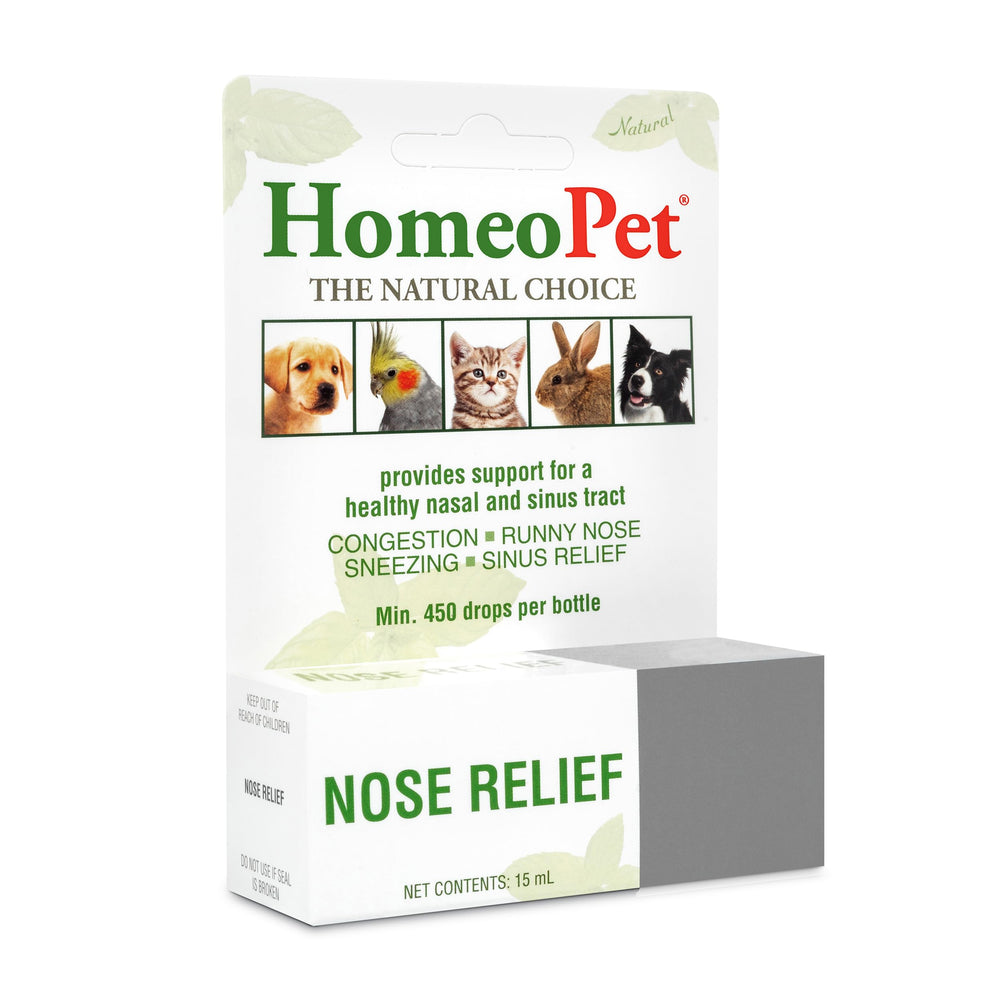 HomeoPet Alivio nasal: recomendado para mascotas pequeñas.