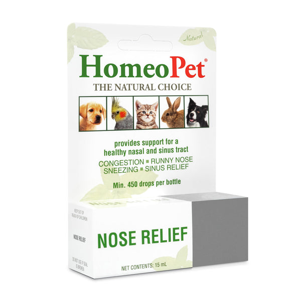 HomeoPet Alivio nasal: recomendado para mascotas pequeñas.