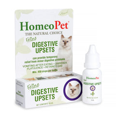HomeoPet CHO04724 para gatos: gotas en botella de 15 ml para malestar digestivo menor.
