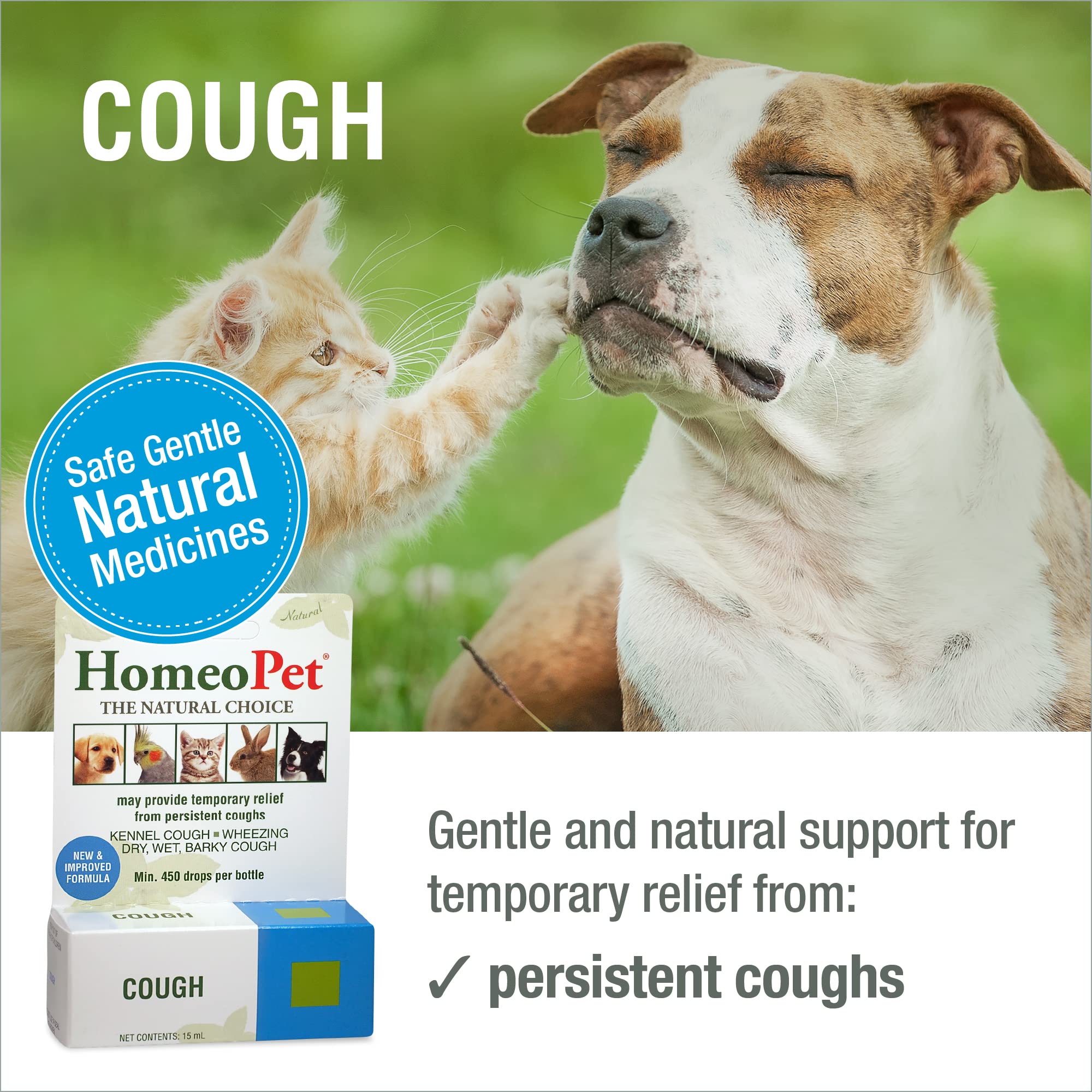 HomeoPet Cough gotero para dosis precisas y fáciles