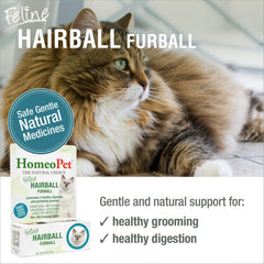 Aplicación en la boca de HomeoPet Feline Furball para facilitar la dosis
