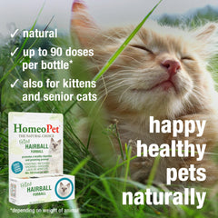 Dosis en la comida de HomeoPet Feline Furball para conveniencia