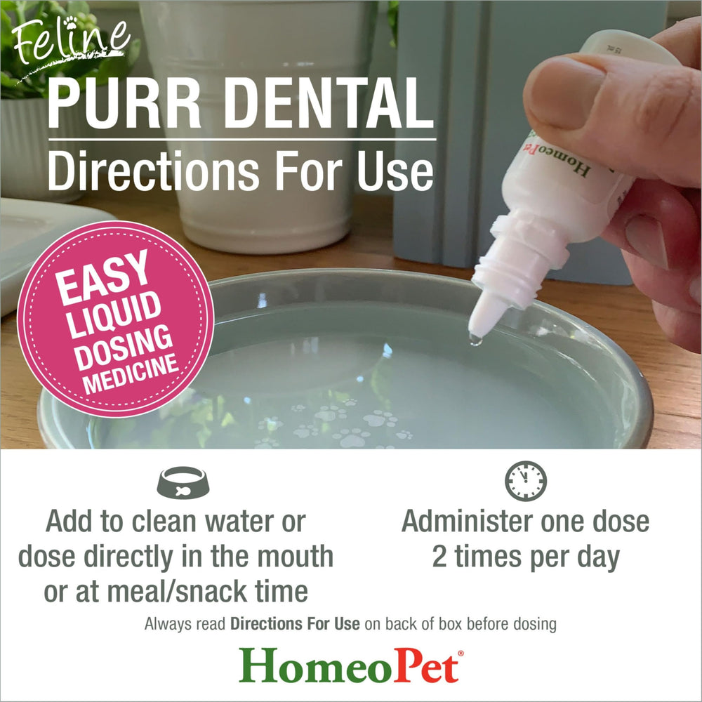 HomeoPet Feline Purr Dental, envase práctico para la rutina