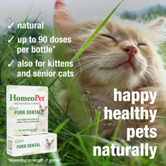 HomeoPet Feline Purr Dental, gato sonriente gracias a la fórmula suave