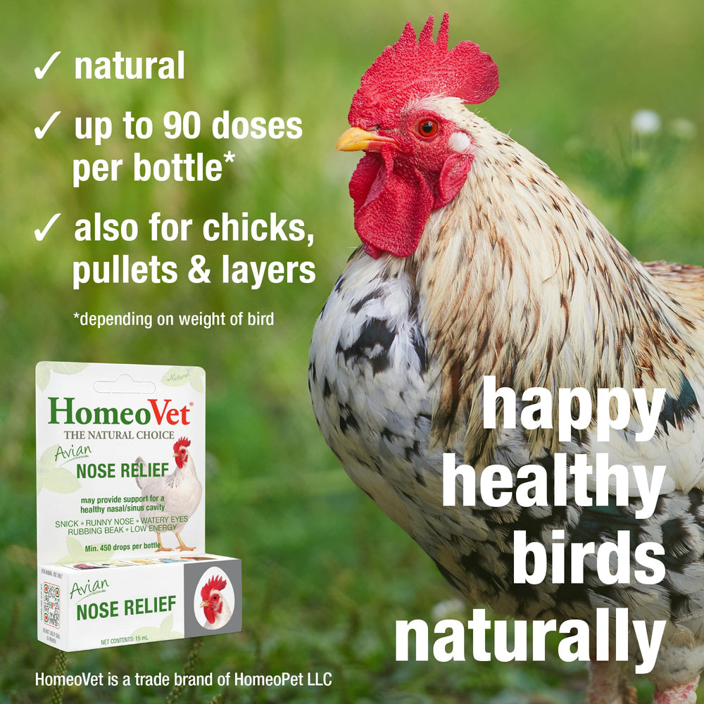 HomeoPet Avian Nose Relief: uso en agua para aves