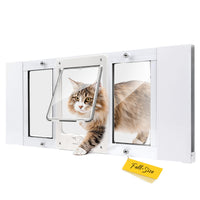 HOMEPEDIA puerta-gato-ventana-ampliable, paso cómodo para mascotas.