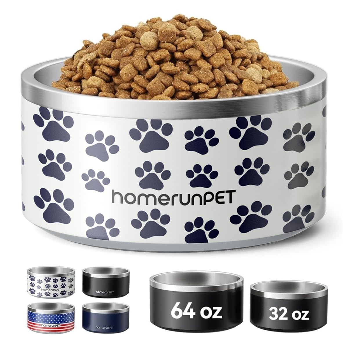 HomeRunPet cuenco para perros con base antideslizante para comidas estables
