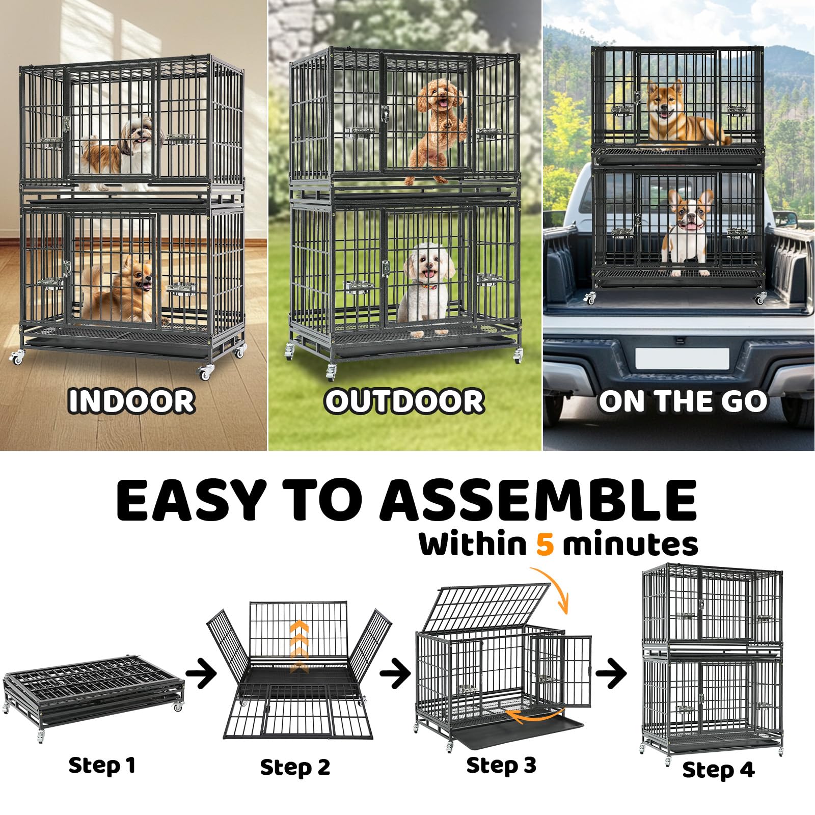 Casa para entrenamiento: puerta superior de la jaula Homey Pet
