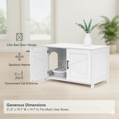 Homhedy mueble 3 en 1 para gato, casa y mesa decorativa.