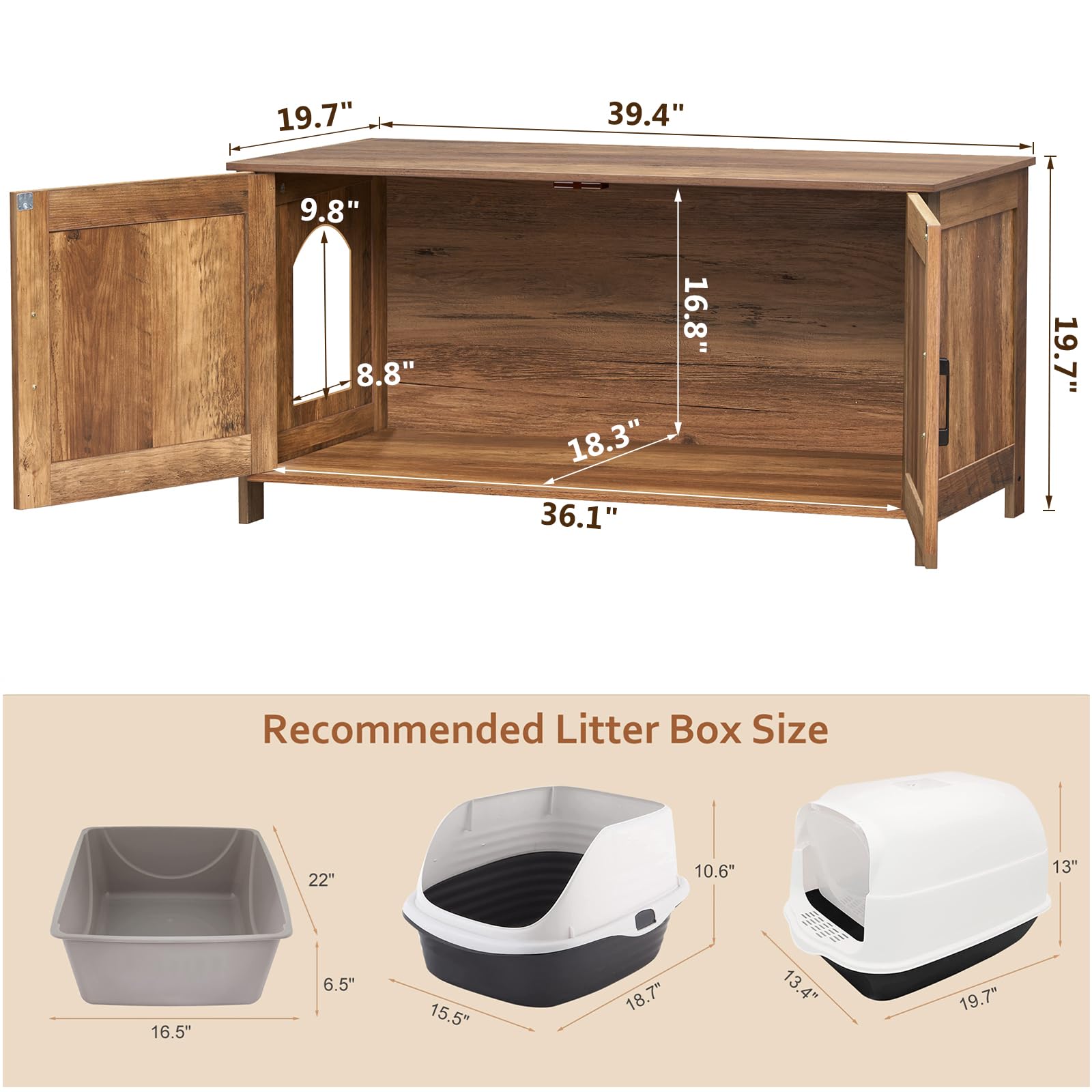 Homhedy mueble gato dos-en-uno, funciona como mesa decorativa y refugio.