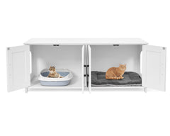 Homhedy mueble-gato dos habitaciones ocultas, estilo elegante.