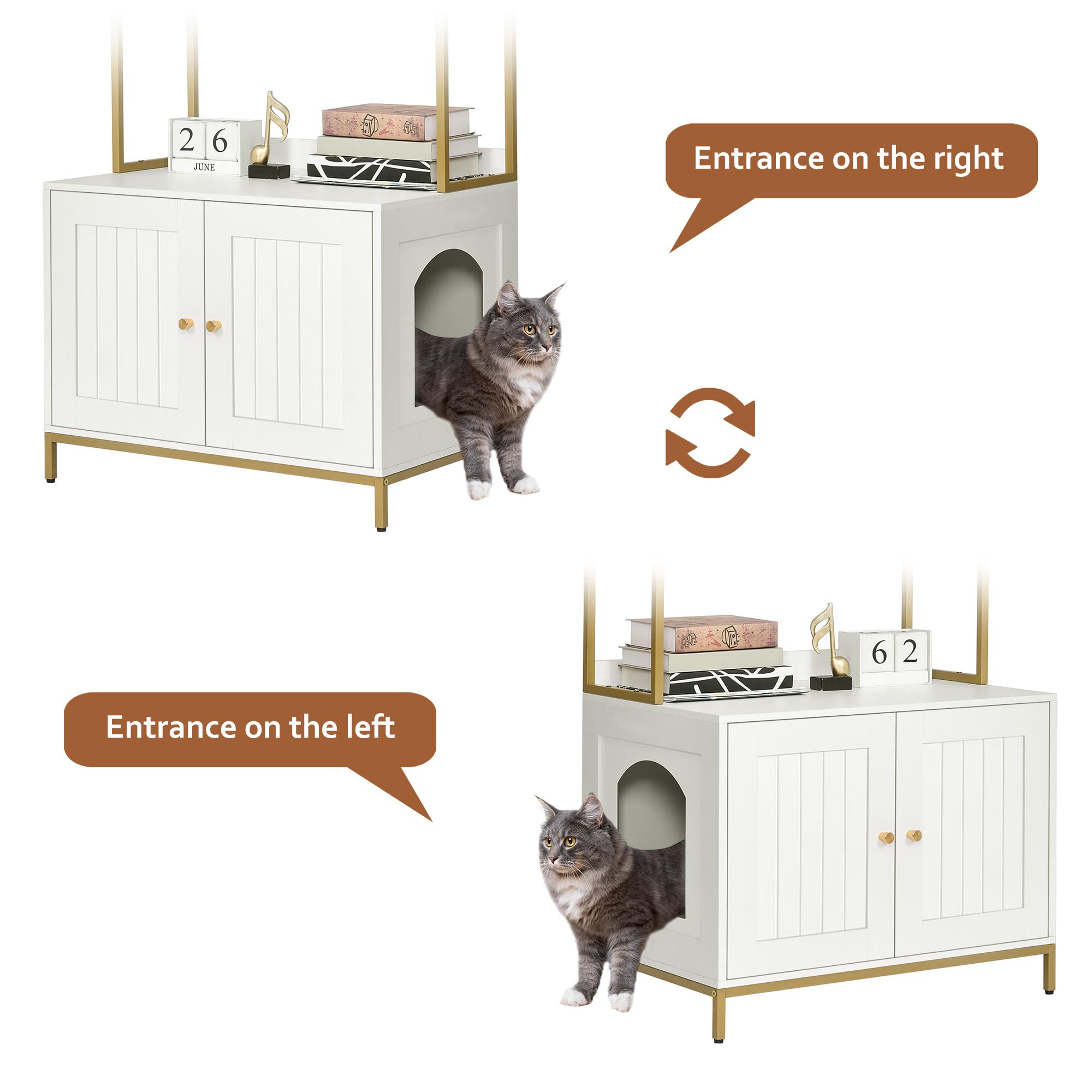 Homhedy uso doméstico para gato, espacio privado para higiene y confort.