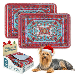 Homimp alfombrilla lavable para perros con diseño floral, ideal para uso diario