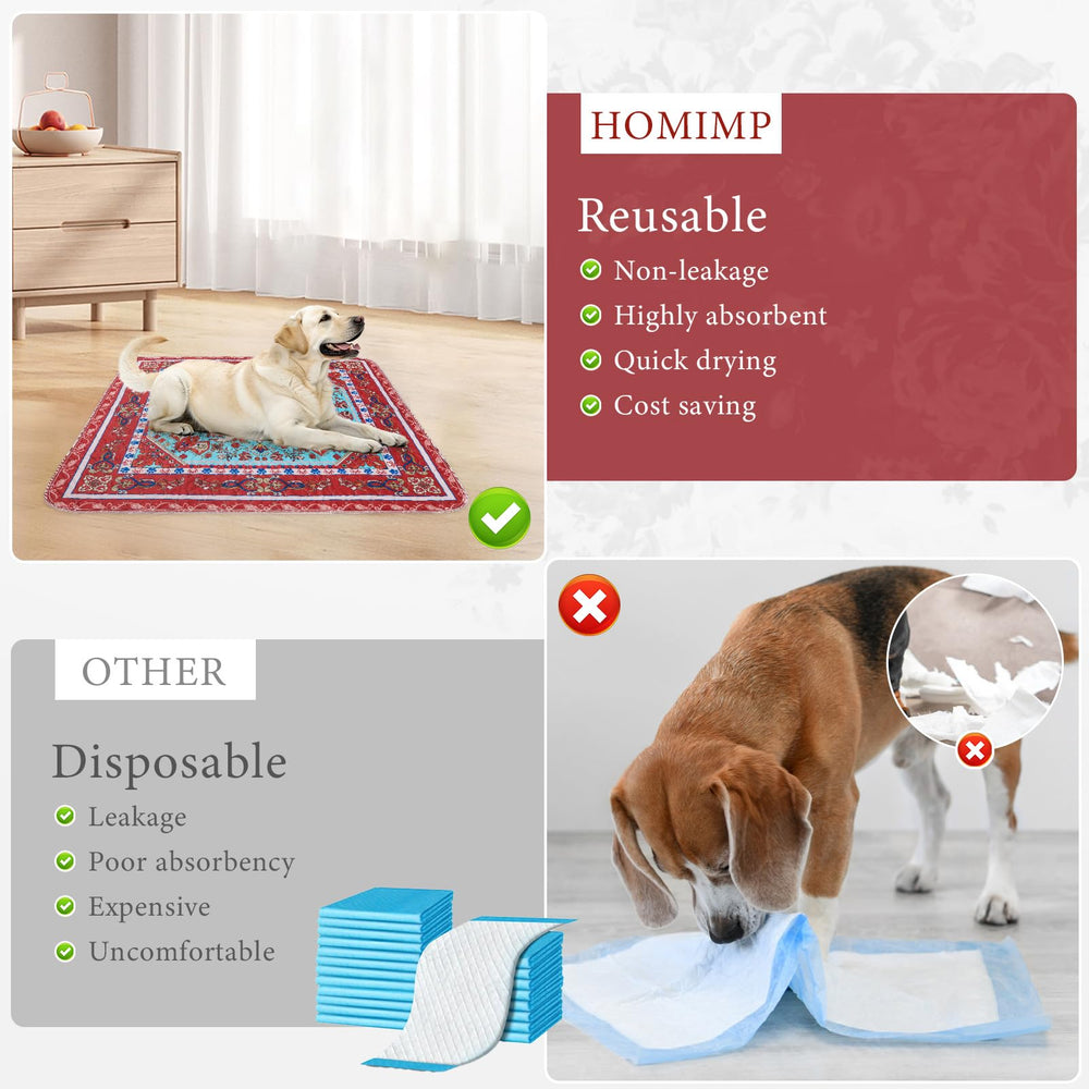 Homimp alfombrilla resistente al agua con fondo impermeable