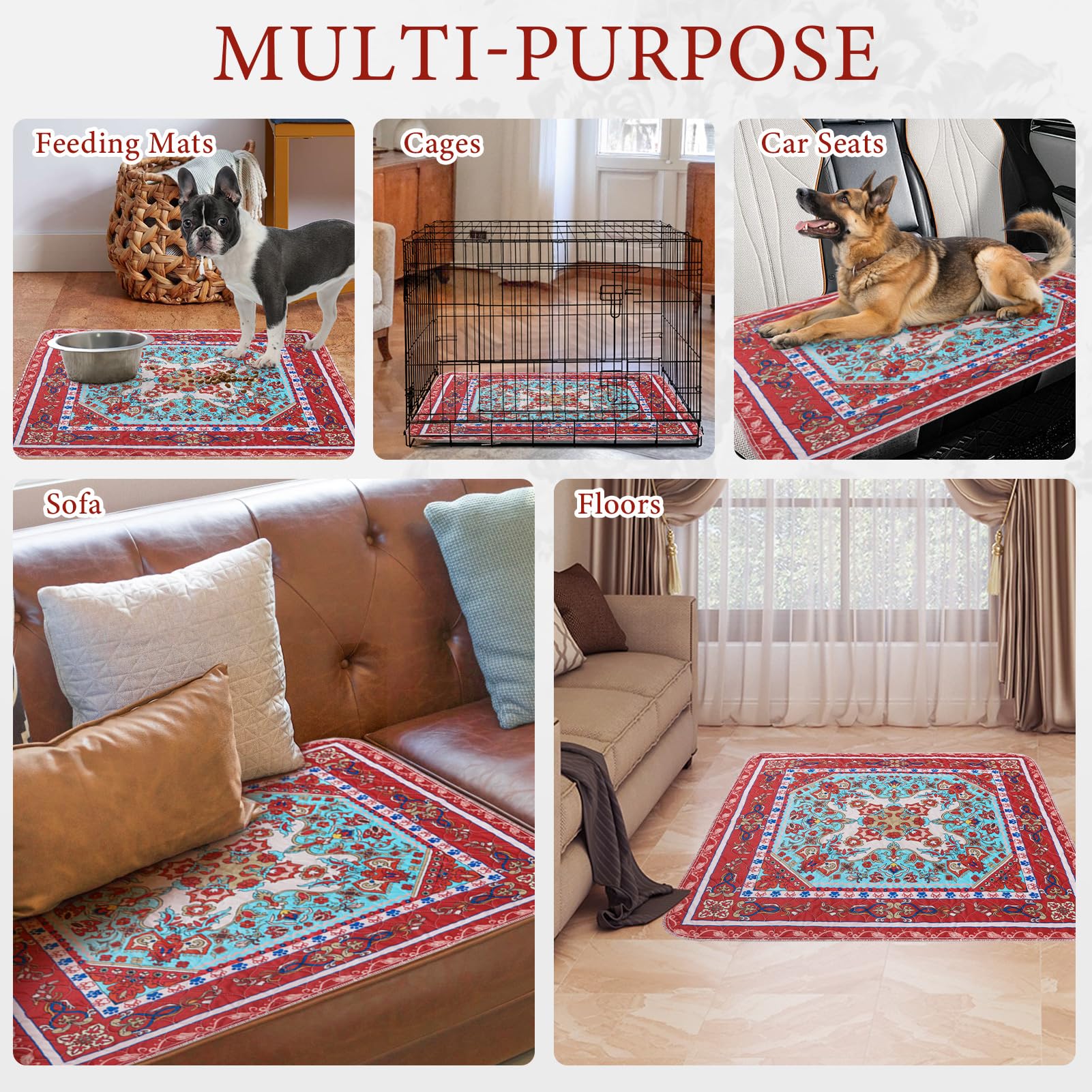 Homimp alfombrilla tamaño 18x24 pulgadas para perros