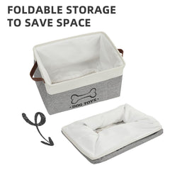 Homimp cesta grande con gran capacidad para juguetes, ropa y mantas, medidas 15x11x9 pulgadas