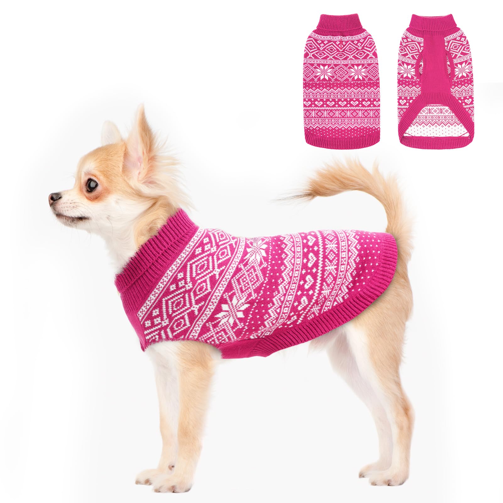 Homimp sudadera para perro argyle frente, ajuste cómodo para paseos diarios.