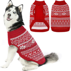 Homimp Sudadera para Perro Argyle - frente, muy cálida para paseos invernales