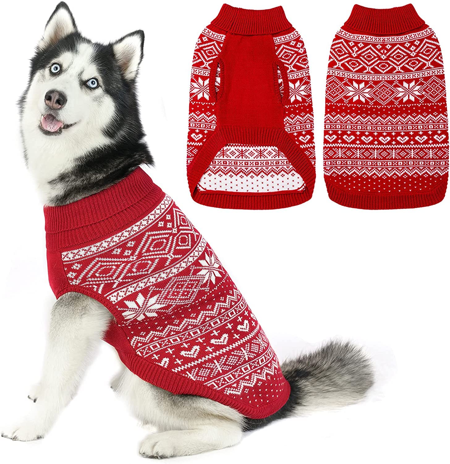 Homimp sudadera Argyle para perro, frente, ideal para paseos fríos.