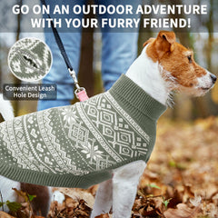 Homimp suéter perruno Argyle gris XS, apto para perros pequeños y medianos.