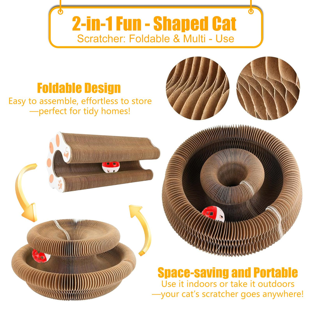 Homlume Kitty Kurls, cartón panal reciclable, durable y seguro.