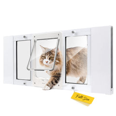 Puerta HOMEPEDIA puerta-ventana-gato-tamano-completo, paso amplio para gatos grandes.